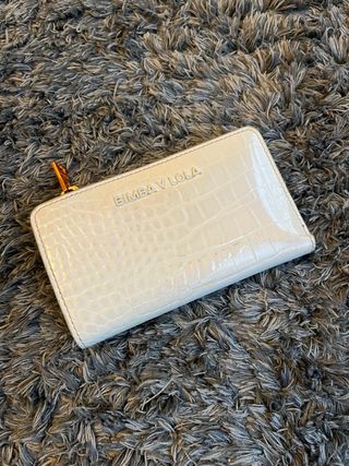 Cartera Bimba y Lola blanca iridiscente