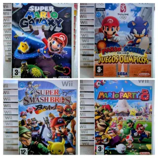 Lote 4 Juegos Nintendo Wii Super Mario