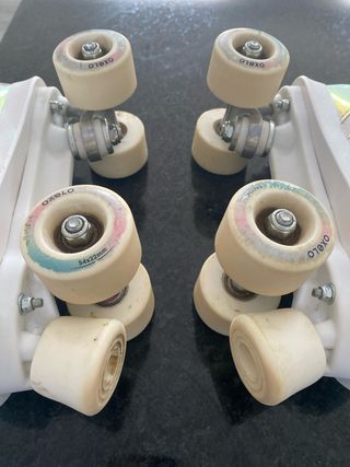 Patines Oxelo talla 35 en Paralelo Blancos
