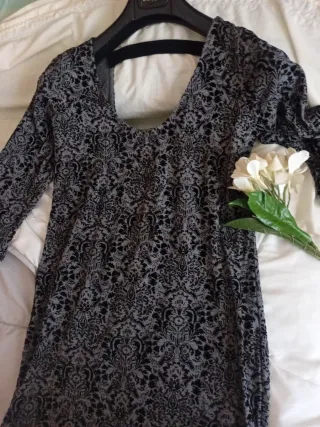 Vestido fiesta estampado talla S
