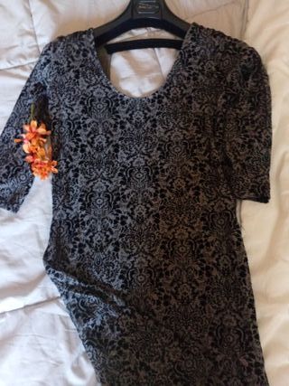 Vestido fiesta estampado talla S