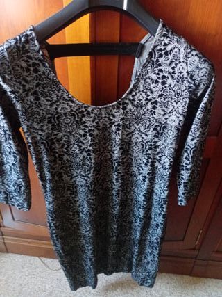 Vestido fiesta estampado talla S