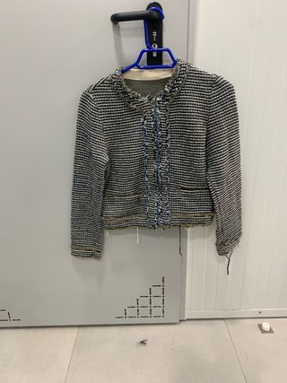 Chaqueta Tweed Corta