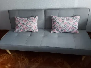 Sofá Cama Gris 1.5 Plazas