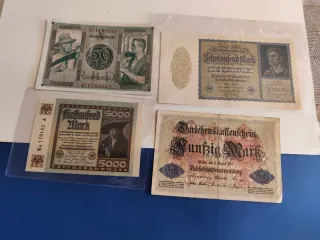 4 Billetes Alemanes Antiguos
