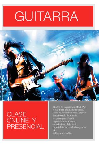 Clases de guitarra particular. Online y presencial