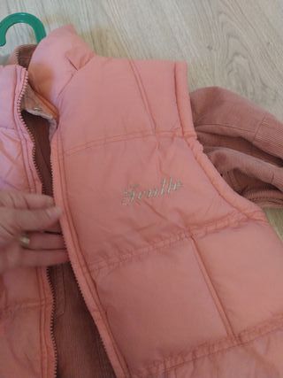 Conjunto Chaleco y Sobrecamisa Rosa