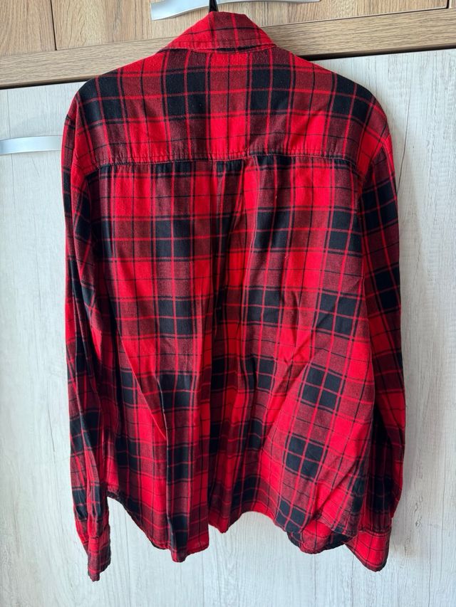 Camisa cuadros leñador con abalorios