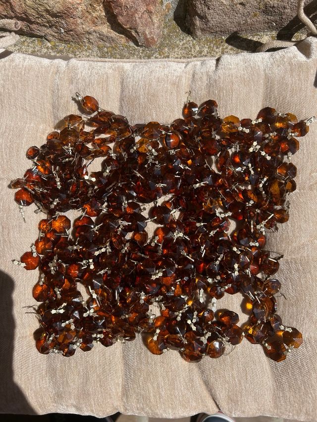 350 lágrimas ámbar para lámparas