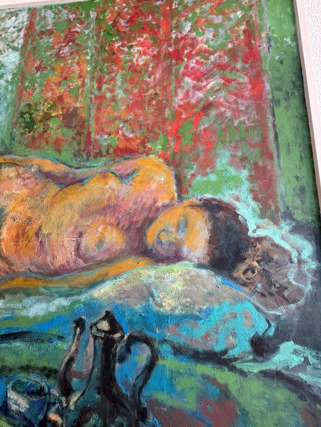 Cuadro Óleo Mujer Durmiendo