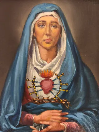 Óleo ViRGen De LoS DoLoReS NUESTRA SEÑORA de QUITO