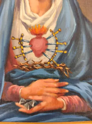 Óleo ViRGen De LoS DoLoReS NUESTRA SEÑORA de QUITO