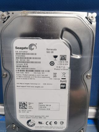 Lote 3 discos duros internos SEAGATE 500, 250 y 80 GB