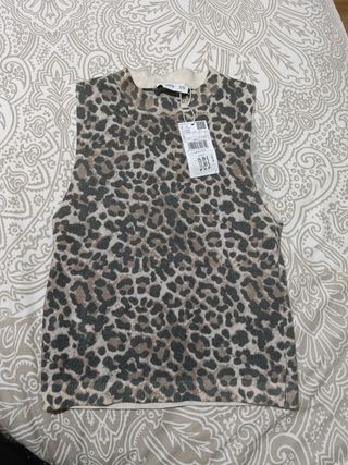 Camiseta Mango animal print Talla S
