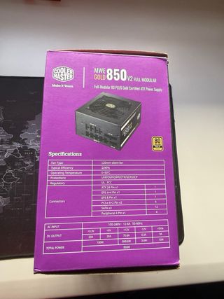 Fuente Alimentación Cooler Master MWE 850W Gold