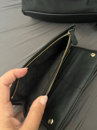 Mochila Michael Kors Negra y Monedero