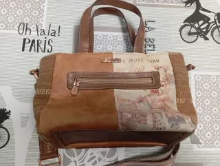 Bolso Anekke Beige y Marrón