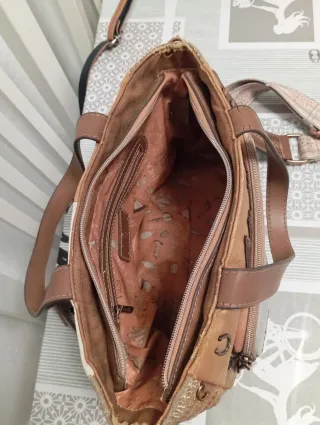 Bolso Anekke Beige y Marrón