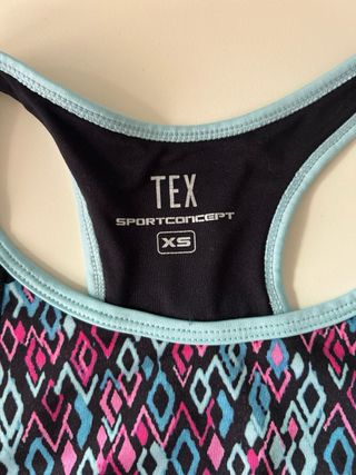 Top deportivo TEX multicolor talla XS
