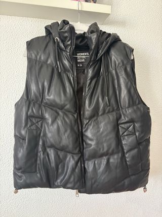 Chaleco polipiel Lefties Negro Talla M