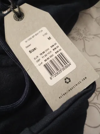 Sudadera con capucha y cremallera azul hombre