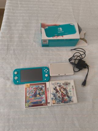 Lote Nintendo 3DS Blanca + Switch Lite Turquesa