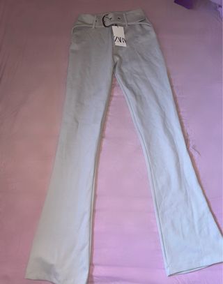 Conjunto Zara top y pantalón Interlock.