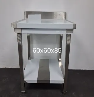 Mesa de trabajo acero inoxidable 60x60x85