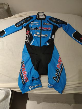 Mono de triatlón/ciclismo azul