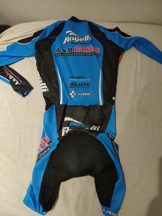 Mono de triatlón/ciclismo azul
