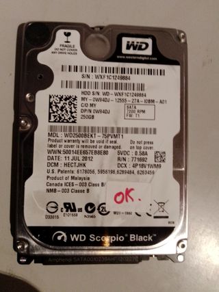 DISCO DUROS HD SATA  2,5/3,5 PC VRAS CAPACIDADES