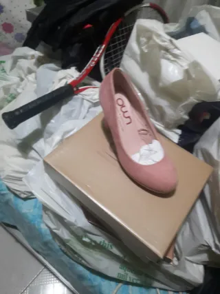 Zapatos de tacón rosa