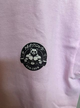 Camiseta MASSIVE GYM CREW rosa