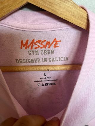 Camiseta MASSIVE GYM CREW rosa