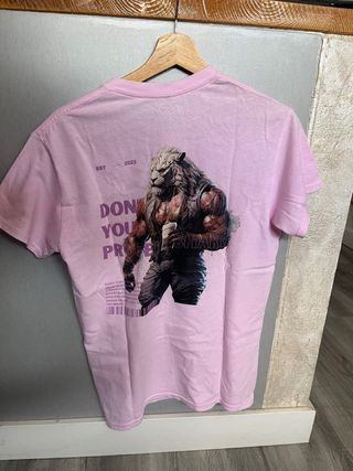 Camiseta MASSIVE GYM CREW rosa