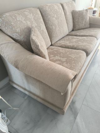 Sofá de 3 plazas beige