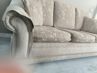 Sofá de 3 plazas beige