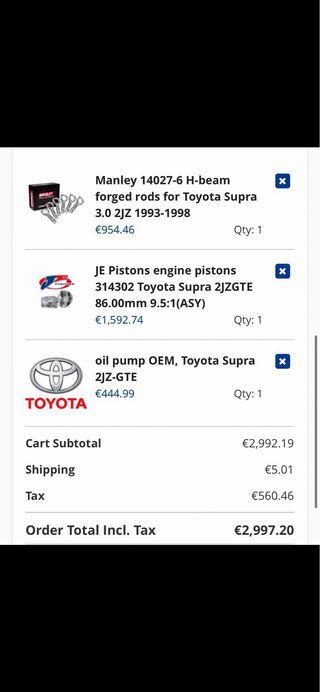motor Bloque Toyota 2JZ GTE Forjado