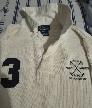 Jersey Polo Ralph Lauren Blanco Talla S
