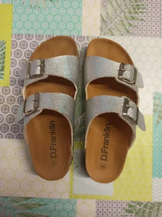 Sandalias D.Franklin Plata Talla 38