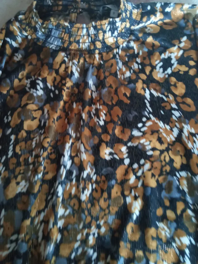 Blusa estampada manga larga