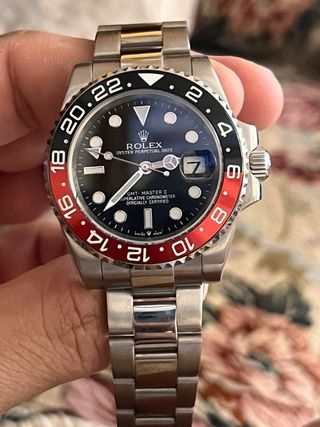 Rolex GMT Master II Negro/Rojo