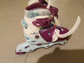 Patines y Casco Niña Unicornio Frozen
