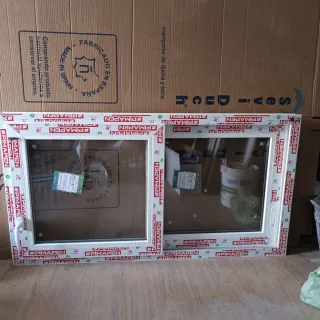 Ventana corredera PVC blanca