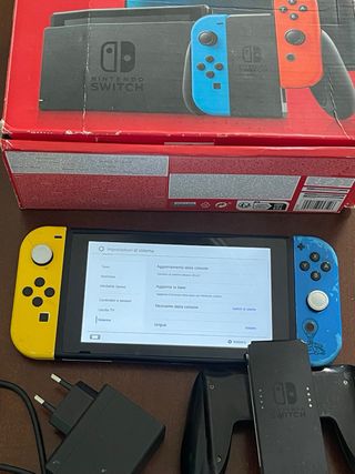 Nintendo Switch Completa Blu/Giallo