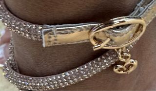 Sandali gioiello oro rosa n.37