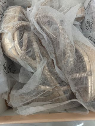 Sandali gioiello oro rosa n.37