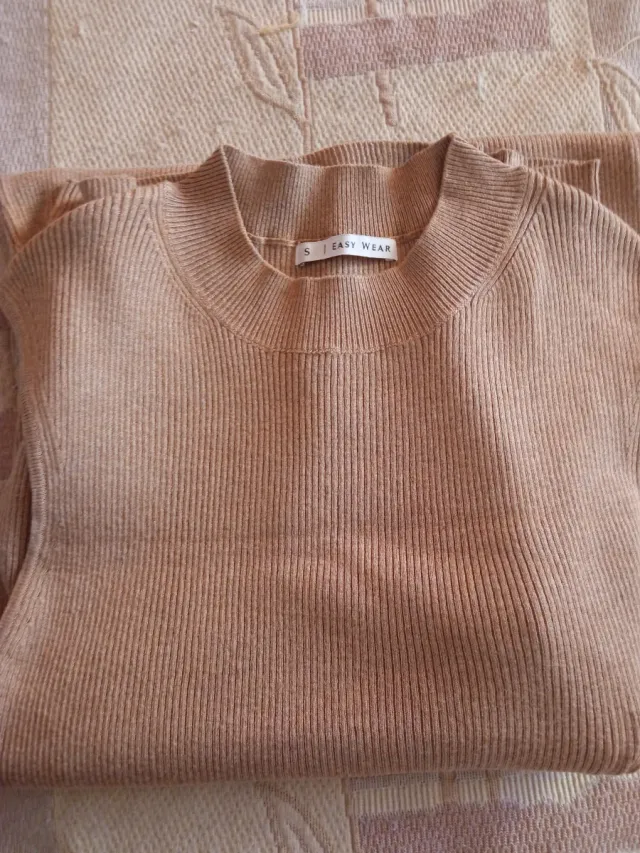 Vestido largo beige EASY WEAR talla S