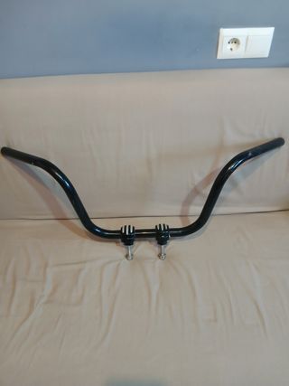 Manillar negro para moto custom 