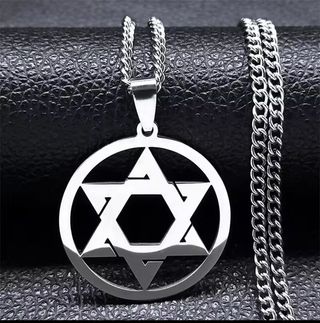 Collar Estrella de David Acero Inoxidable